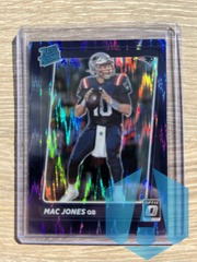 2021 Optic MAC JONES Purple Shock PRIZM Rated Rookie RC Patriots